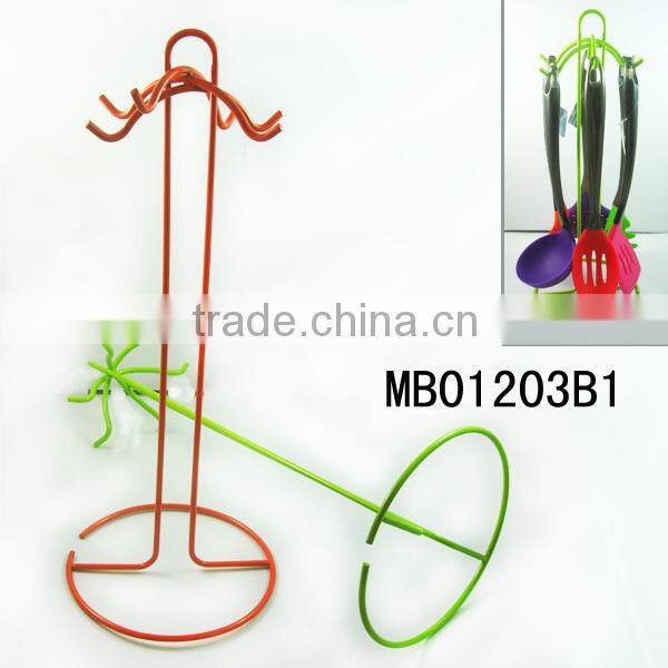 6 Hooks Chrome Cutlery Rack