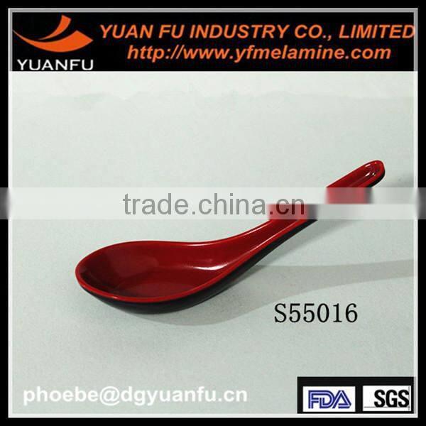 Melamine high quality two color plastic spoon
