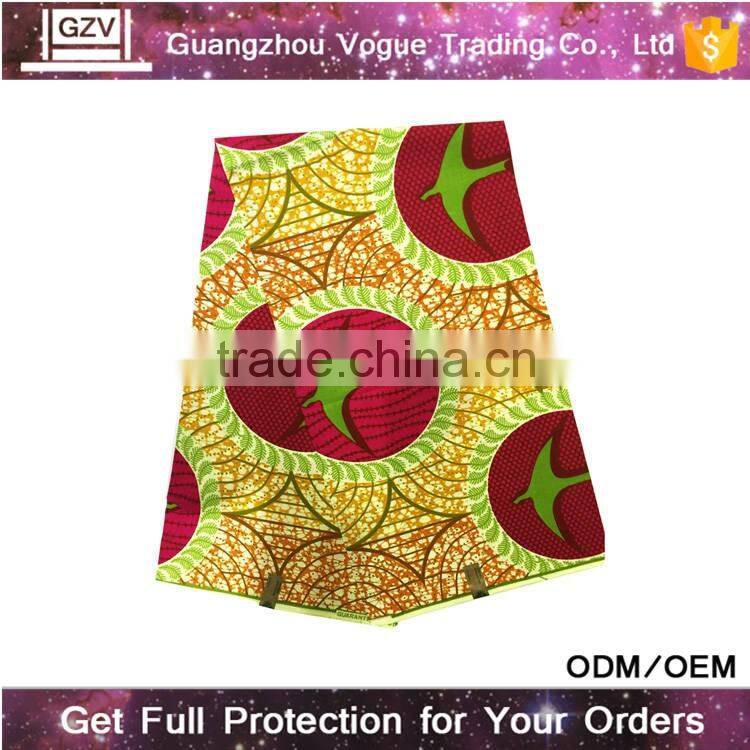 Vogue dashiki design top quality 100% cotton holland wax fabric super