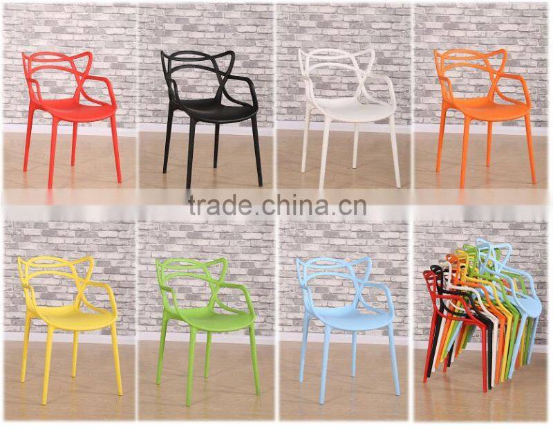Small sapce cheap stackable chair plastic chair