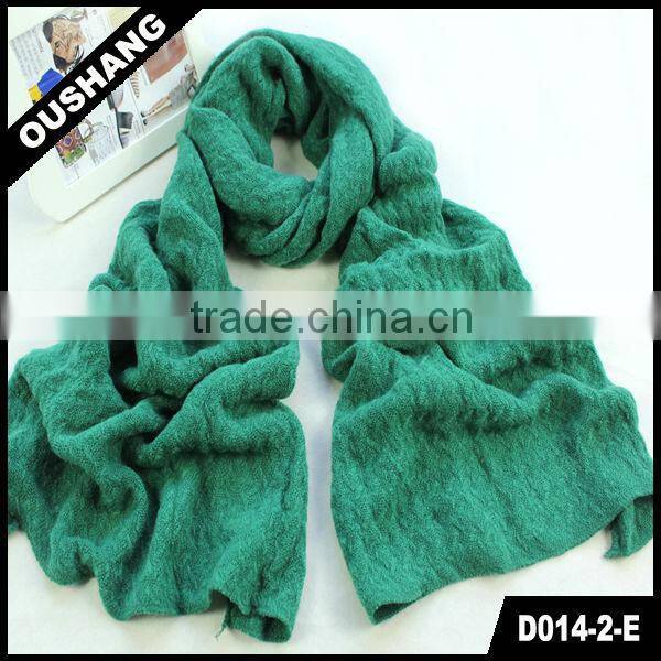 D014-2-E Green Long Scarf Pashmina Viscose Long Scarf