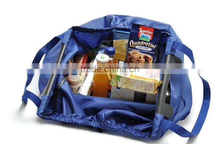Foldable trolley cart supermarket shopping bags, multifunctional reusable shopping cart bags