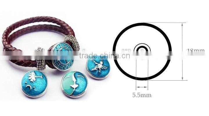 New silver snap button Fashion alphabet bracelet accessories