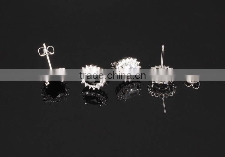 KSTONE Newest Oval Big Diamond Stud Earrings For Women