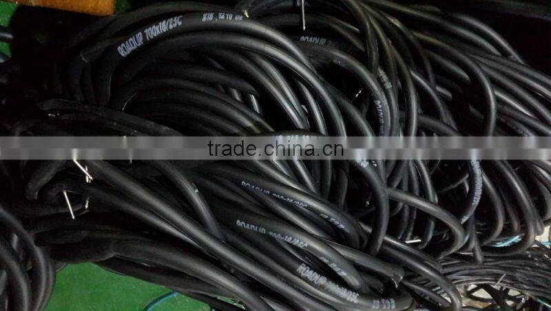 China manufacturer bicycle inner tube 16, 18, 20, 24, 26 bike tube butyl FV / AV