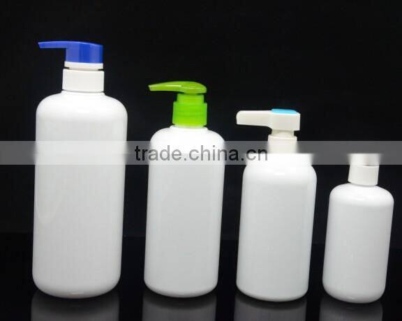 120ml 250ml 500ml 750ml screen printing surface handing and custom plastic PET bottle and lotion pump