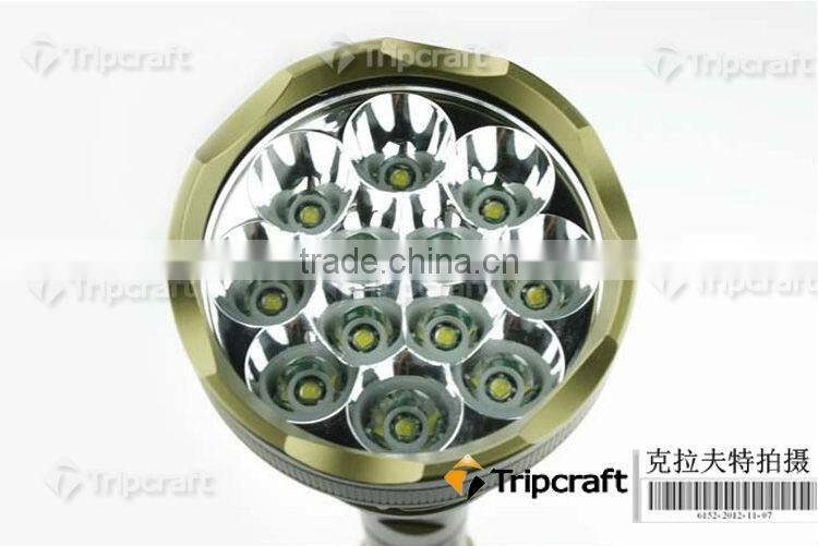 Super Powerful TrustFire 12T6 13800-Lumen 12xCree XM-L T6 5-Mode Memory LED Flashlight Torch(3x26650/3x18650)