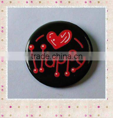 tinplate badge with safety butterfly clutch