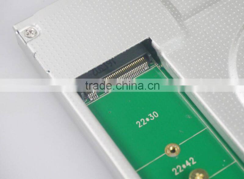 Multi SSD caddy M. 2 (NGFF) SSD hdd caddy for DVD ROM with a Cooling Fan for Lenovo latop ASUS latop Acer notebook Dell laptops