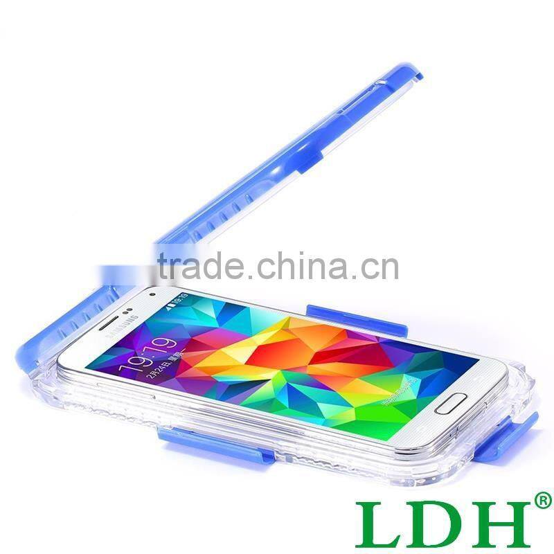 S5/ S4/ S3 Waterproof Cool Transparent Case For Samsung Galaxy S3 /S4 /S5 i9600 Phone Cover Leisure Sports Swimming Candy Capa