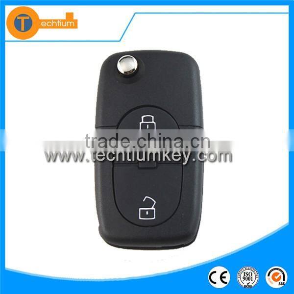 Replacement 2+1 button with switchblade and 2032 big battery place key blanks wholesale for Audi TT Q5 Q7 A6