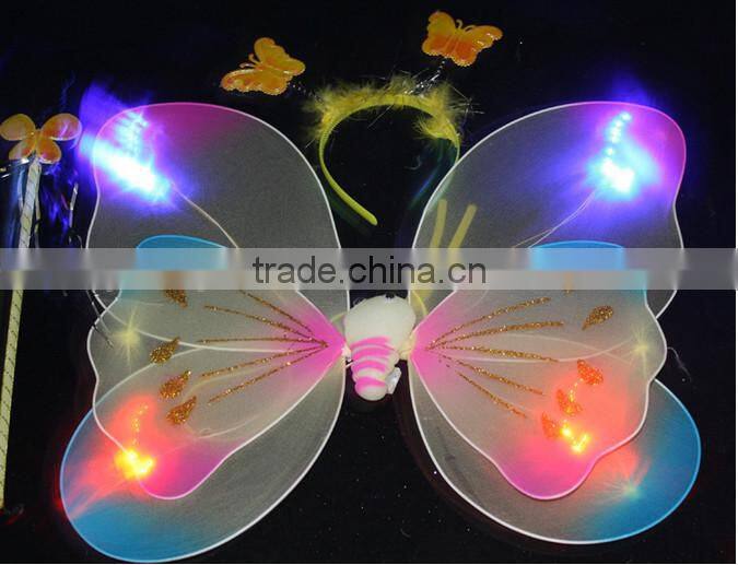 2015 fairy wing / angel wing / butterfly wing set/led light toy