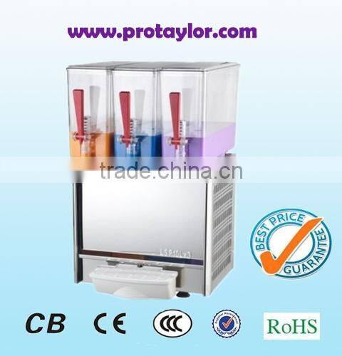 Triple bowls,high quality hotel juice dispenser