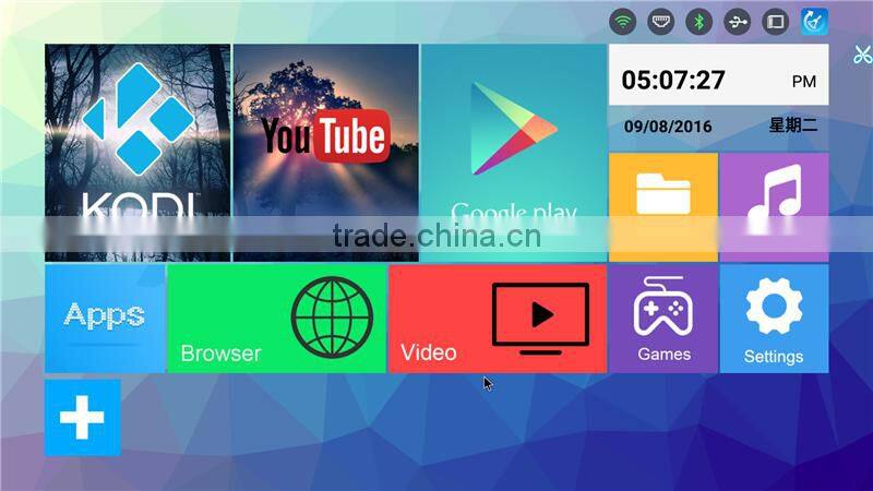 Amlogic S912 H96 pro 4K Android TV Box 2GB RAM 16GB ROM and 2.4G/5.8G Wifi Set Top Box