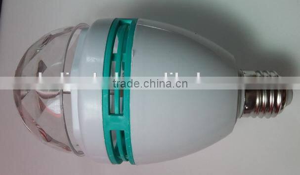 cheap price B22 E27 3w rgb rotating disco bulb