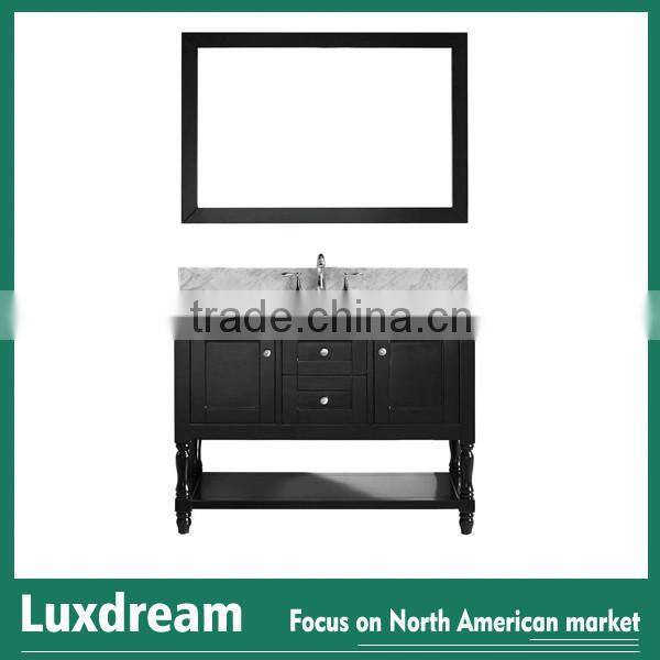 pure white bathroom cabinet with phoenix stone countertop