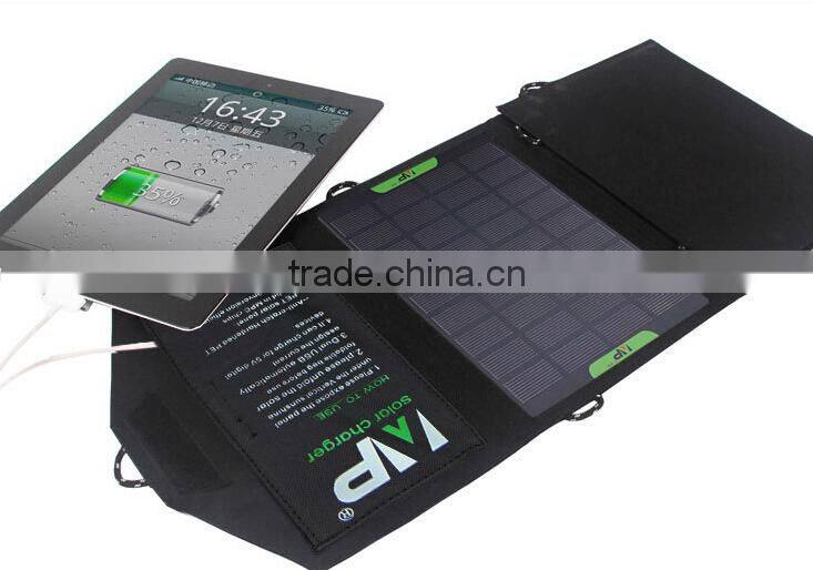 36W Foldable Solar Chargers for Laptop and Mobile phones with Dual Output Controller
