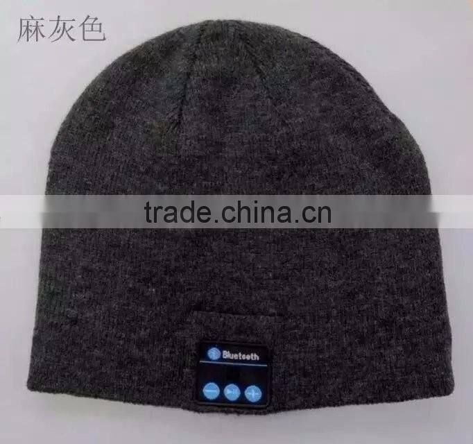 Wholesale bluetooth headphone beanie hat, knitted wireless bluetooth earphone winter warm hat