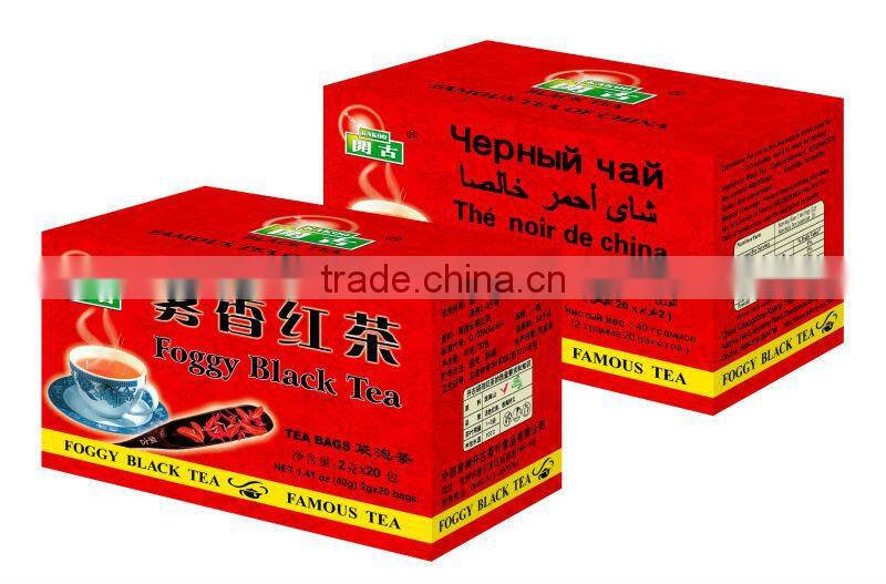 Chinese Factory High Quality Pure Natural China Tea Bags Yunnan Black Tea OEM