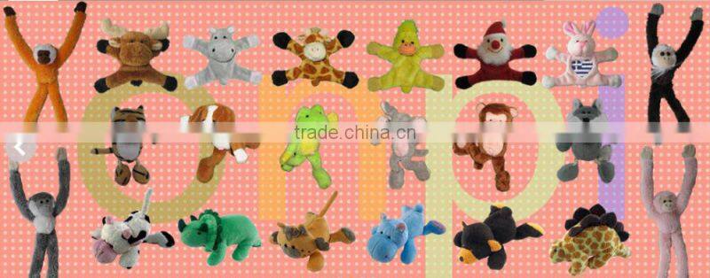 Plush cute dog fridge magnet toy, lovely plush fridge magent toy