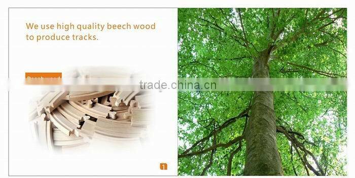 130pcs Wooden Train Set