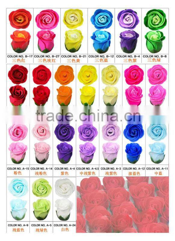 Pretty 3pcs decoration flower soap/soap flower