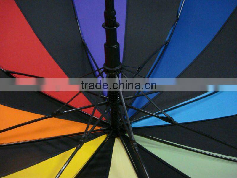 2012 auto open new maple leaf shape straight umbrella