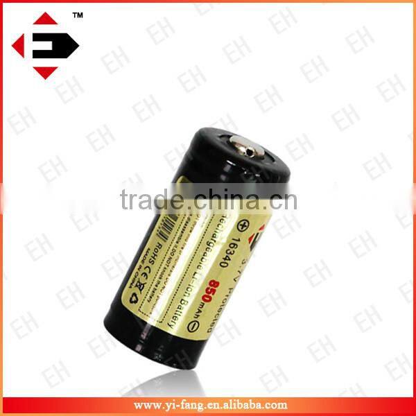 2015 New EFAN Li-ion 16340 850MAH 3.7V high quanlity e-cig mods Cig Batteries