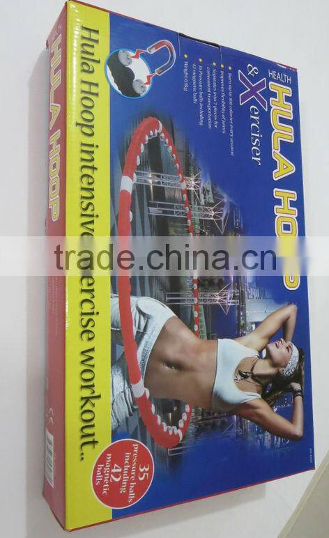 LED Magnetic Fitness Exercise Massager Hula Hoola Hoop