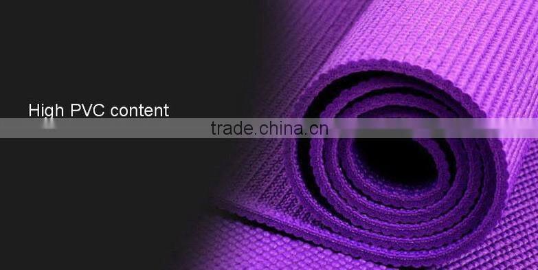 High Quality PVC 8mm Yoga Mat Indoor Fitness Equipments Body building pad