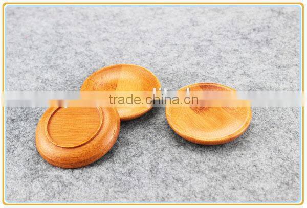 Tea Round Bamboo Wood Trivet Coaster Placemat Tool Set with Holder Rack