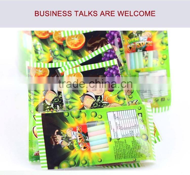 PVC jar packing sour ben 10 cc stick candy