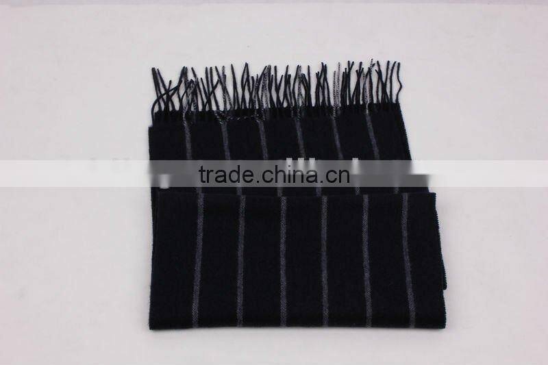 men striped cashmere/wool scarfs/mufflers
