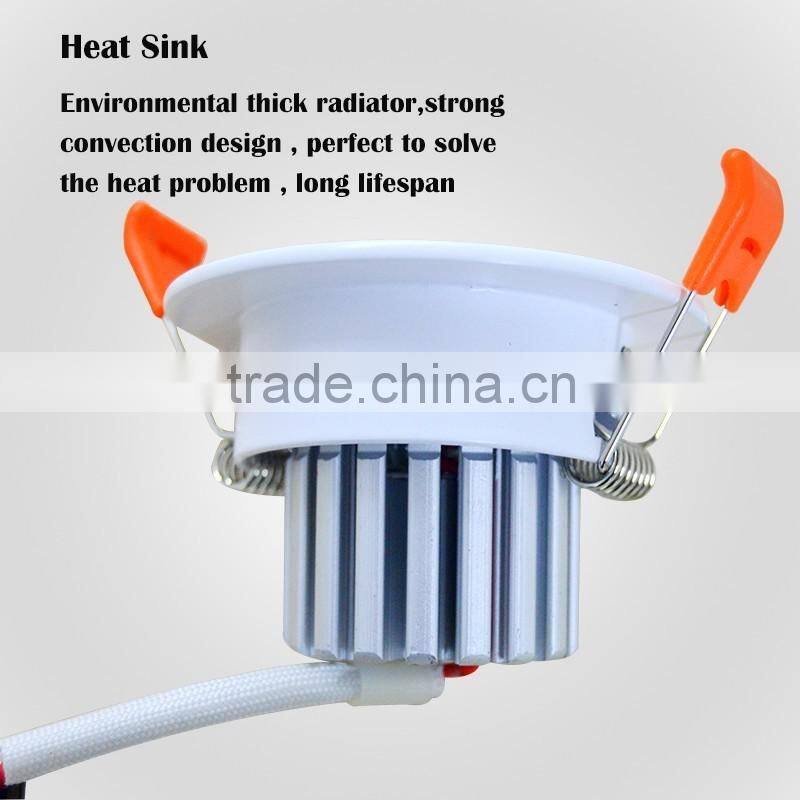 high quality 3w led indoor lighting led ceiling light with CE/RoHs