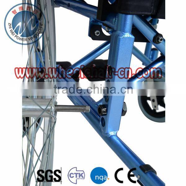 Strong frame life long warrenty Foldable Aluminum Lightweight Wheelchair