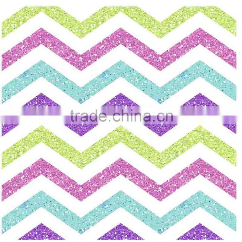 2015 Newest Colorful dots and liner design printed tablecloth with straight/wave edge