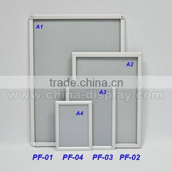 Advertising signs promotional aluminum extrusion snap frame