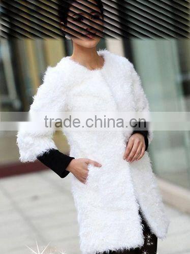 2015new arrival real lamb fur coat for women LC16