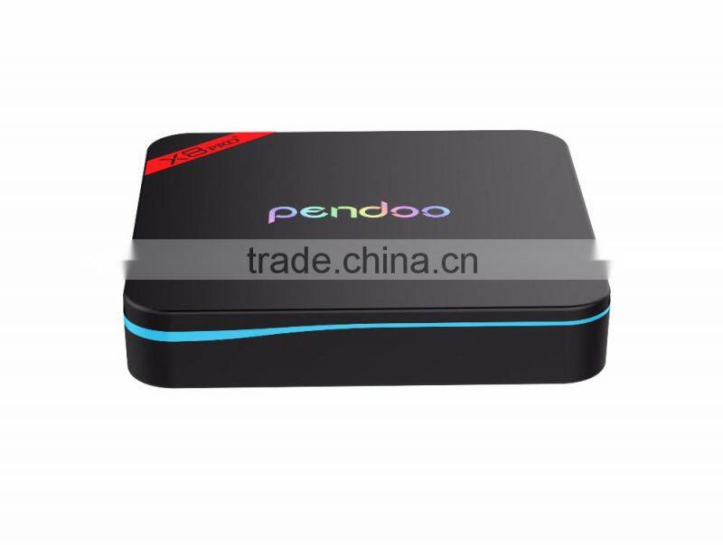 China Factory CE ROHS Pendoo X8 PRO+ Quad core android 6.0 marshmallow tv box amlogic S912