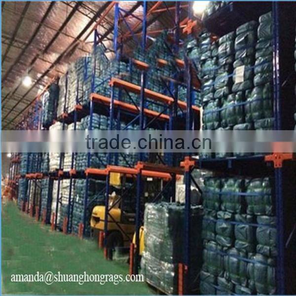 White and colored yarn cotton fabric