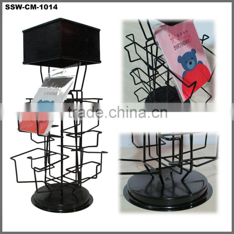 SSW-CM-121 Iron Wire Newspapers Magazine Brochure Leaflet Display Stand Wholesale