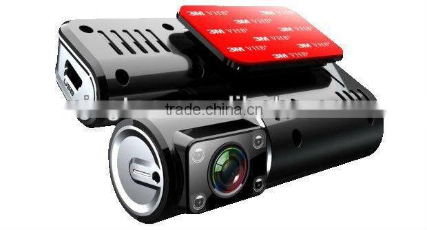 Dual rear lens G-SENSOR dvr car black box 720p
