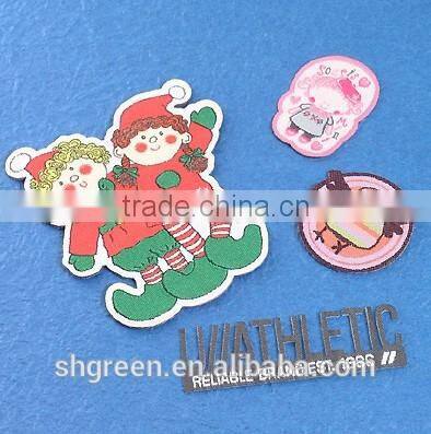 100% damask neck woven label