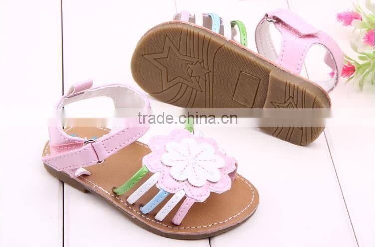 Wholesale Trade Baby Sun Flower Summer Sandals