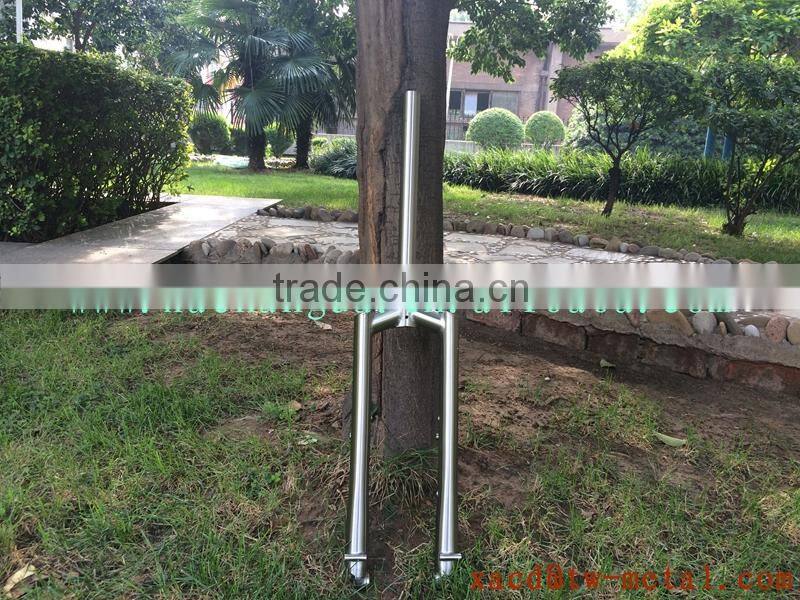 xacd made titanium MTB bike fork with handing brush finished use on mountain bike titanium bicycle fork custom bike front fork