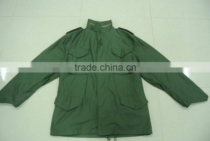 OEM 65% polyester 35% cotton ultra force Classic US army olive green military M65 Jacket Olive