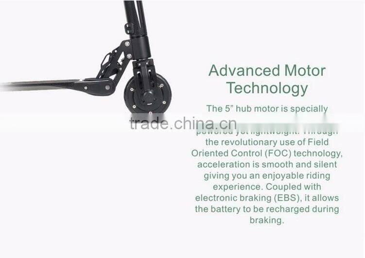 2016 fashion skateboards with handles folding electric scooter for adult