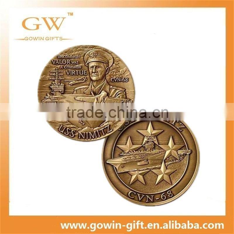 Metal custom grey color old coin