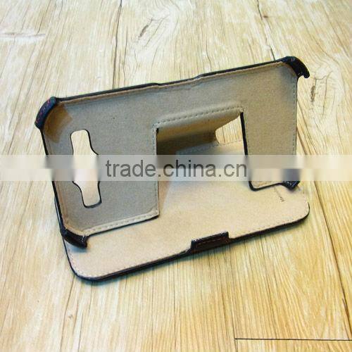 leather case for samsung mega 5.8 mobile phone