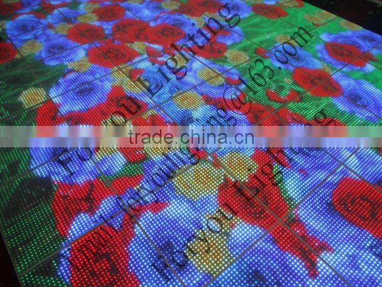 SD-Card 144pcs SMD5050 RGB 3IN1 Interactive Sensitive LED Dance Floor Light FOR DJ Wedding KTV Bar Party Event